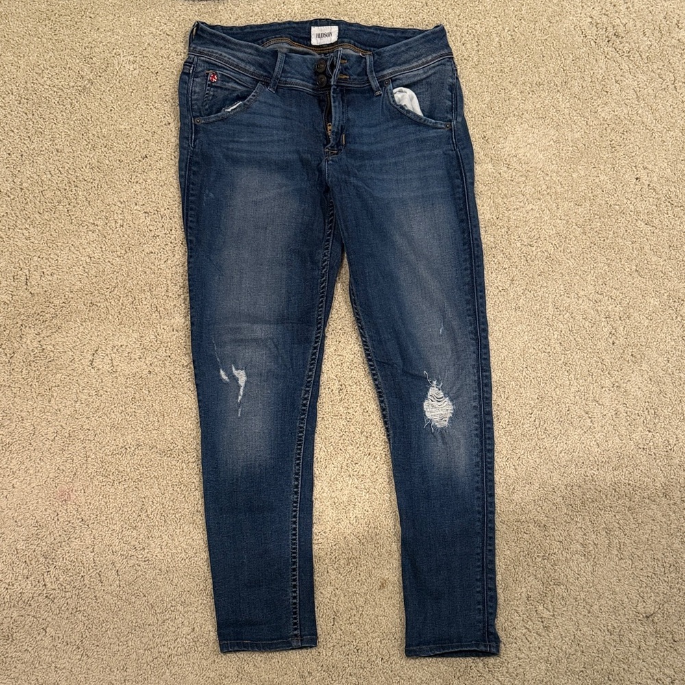 Hudson Collin Flap Skinny Ankle Jeans